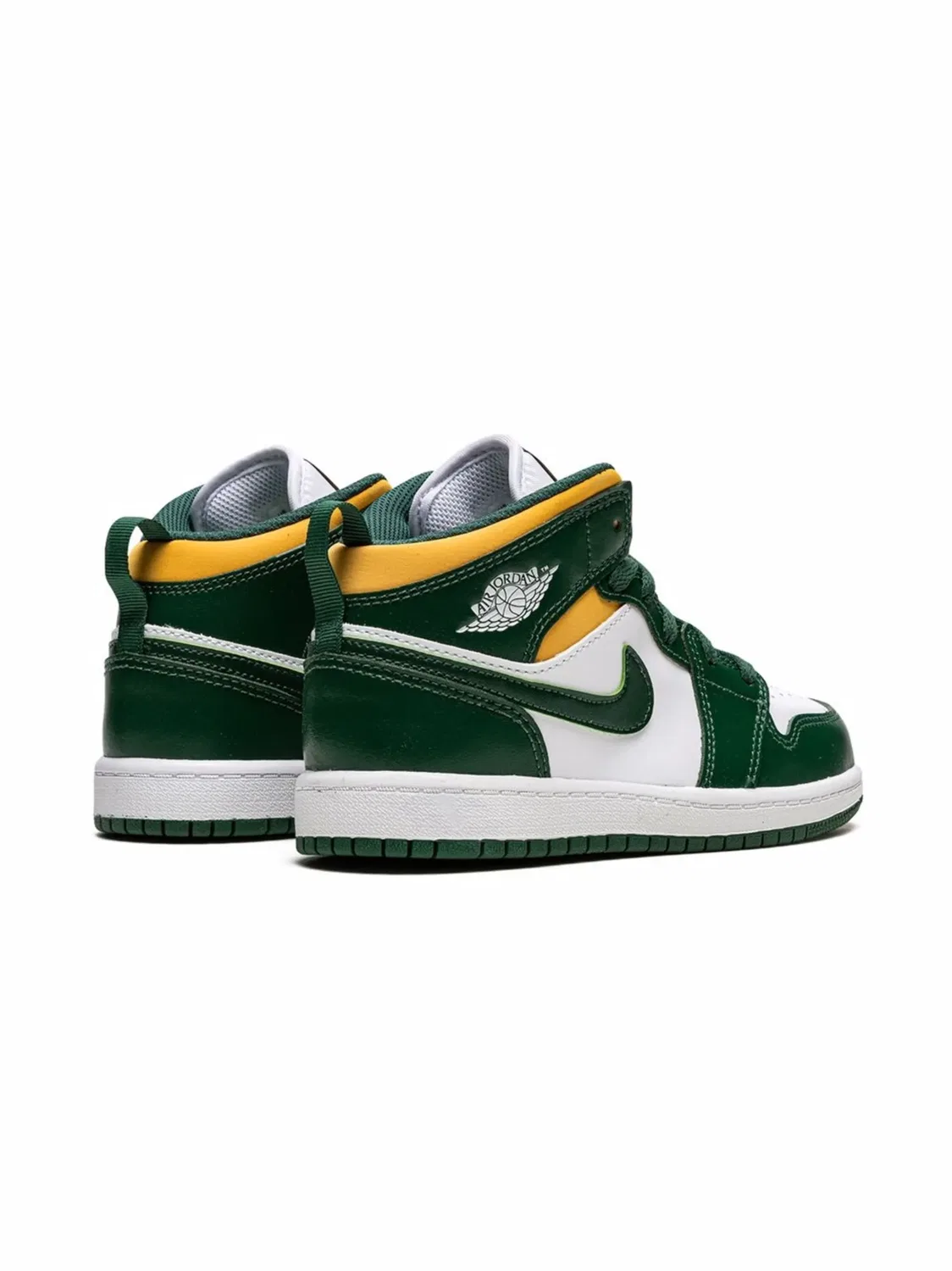 Кроссовки Jordan 1 Mid "Sonics", зеленый — фото 4