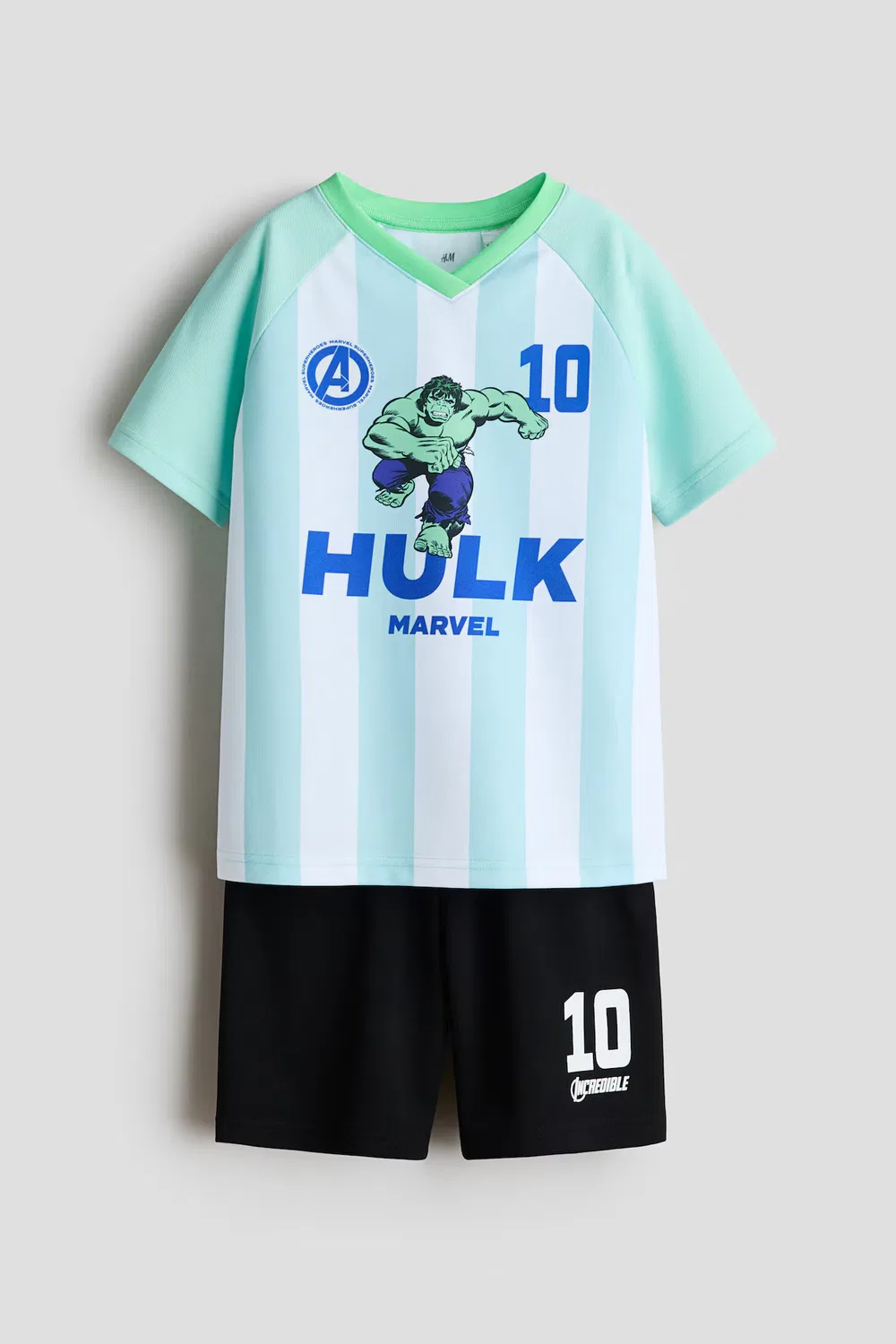 Футбольный набор из 2 предметов H&M, Helltürkis/Hulk