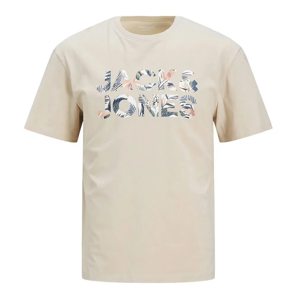 Футболка с коротким рукавом Ebryan Corp Logo Jack & Jones, бежевый