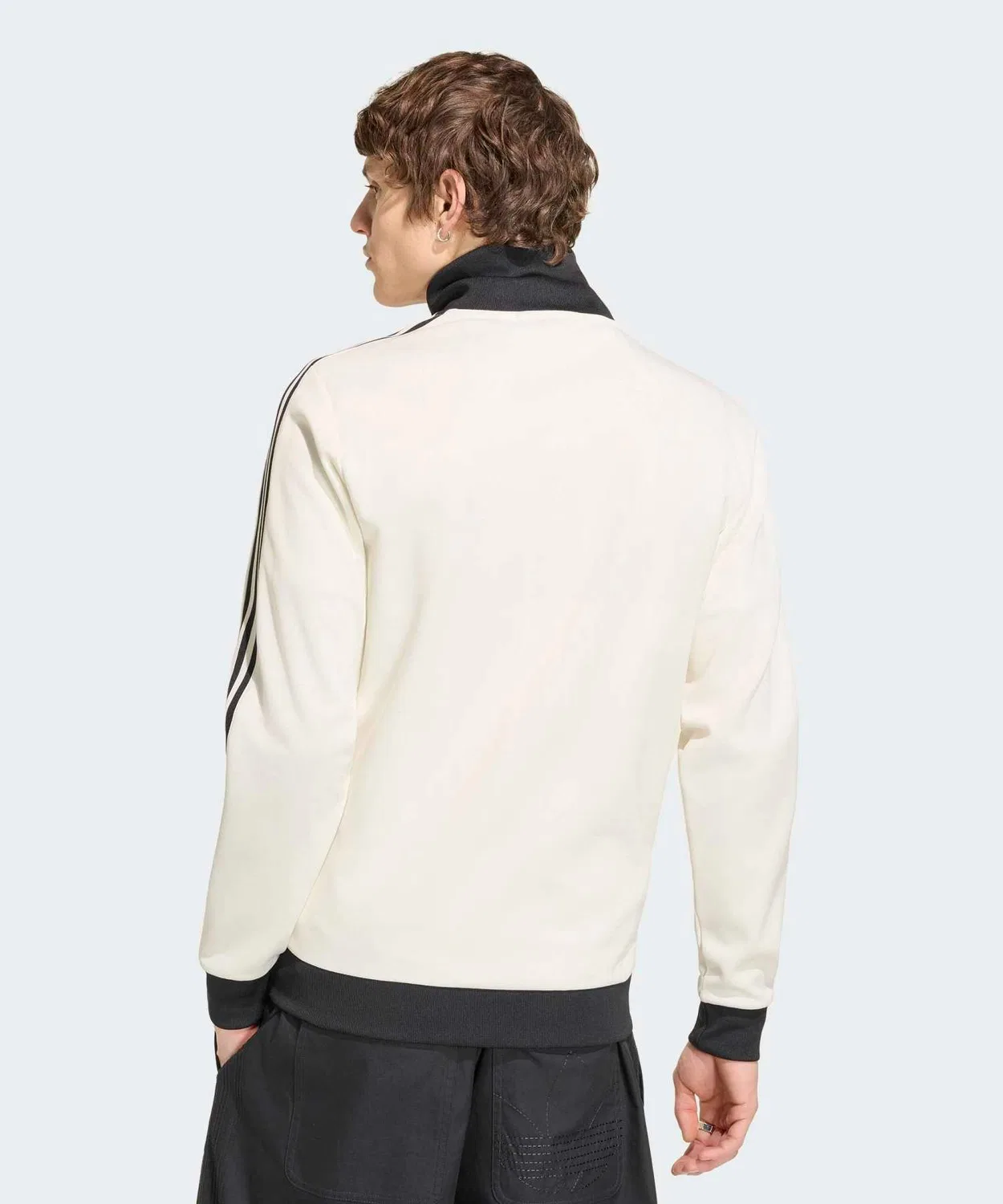 Мужская/Женская куртка-трактор с длинным рукавом модель Classic Track Top Adidas, White — фото 2