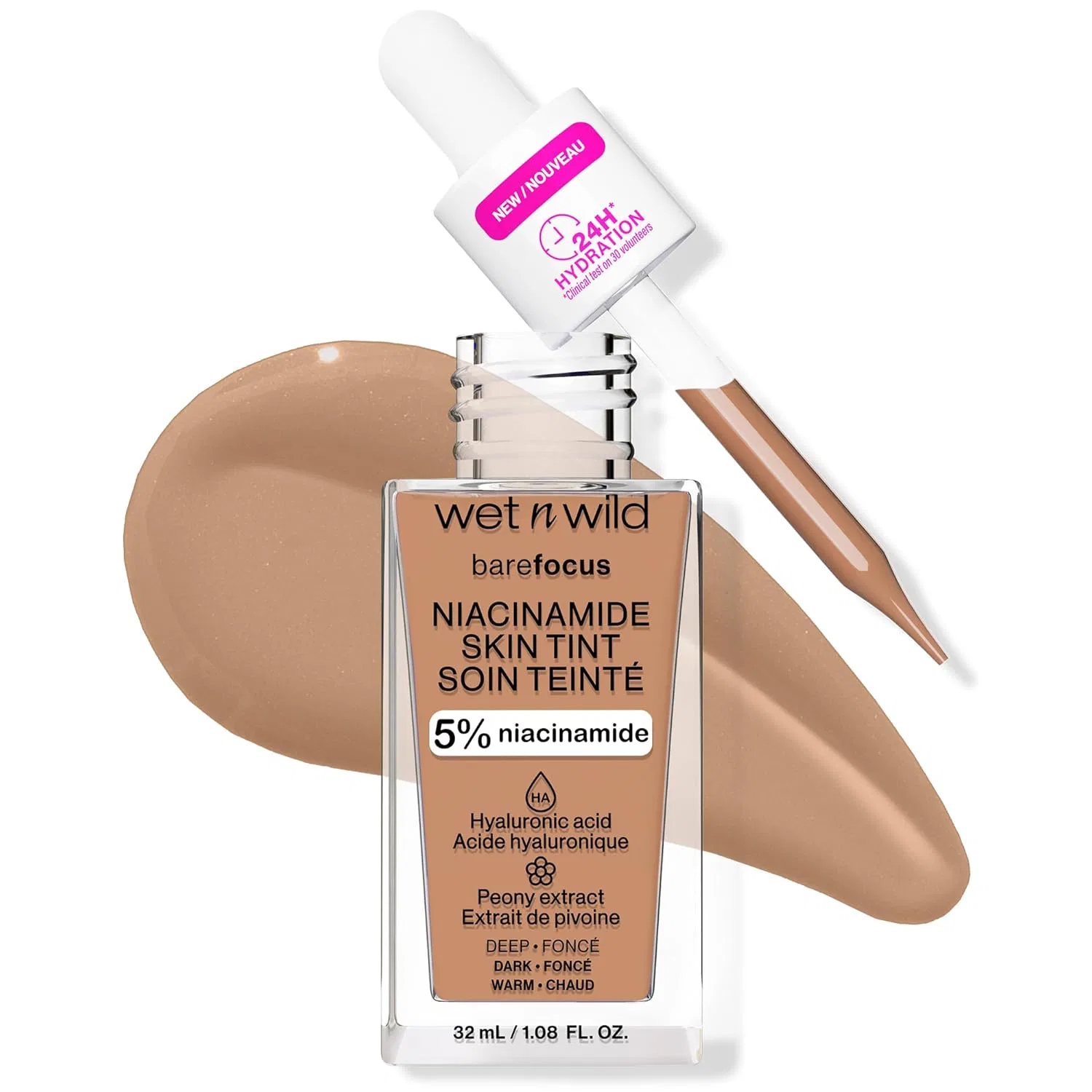Тональная основа «Bare Focus Niacinamide Skin Tint» от Wet n Wild Wet N Wild, Deep