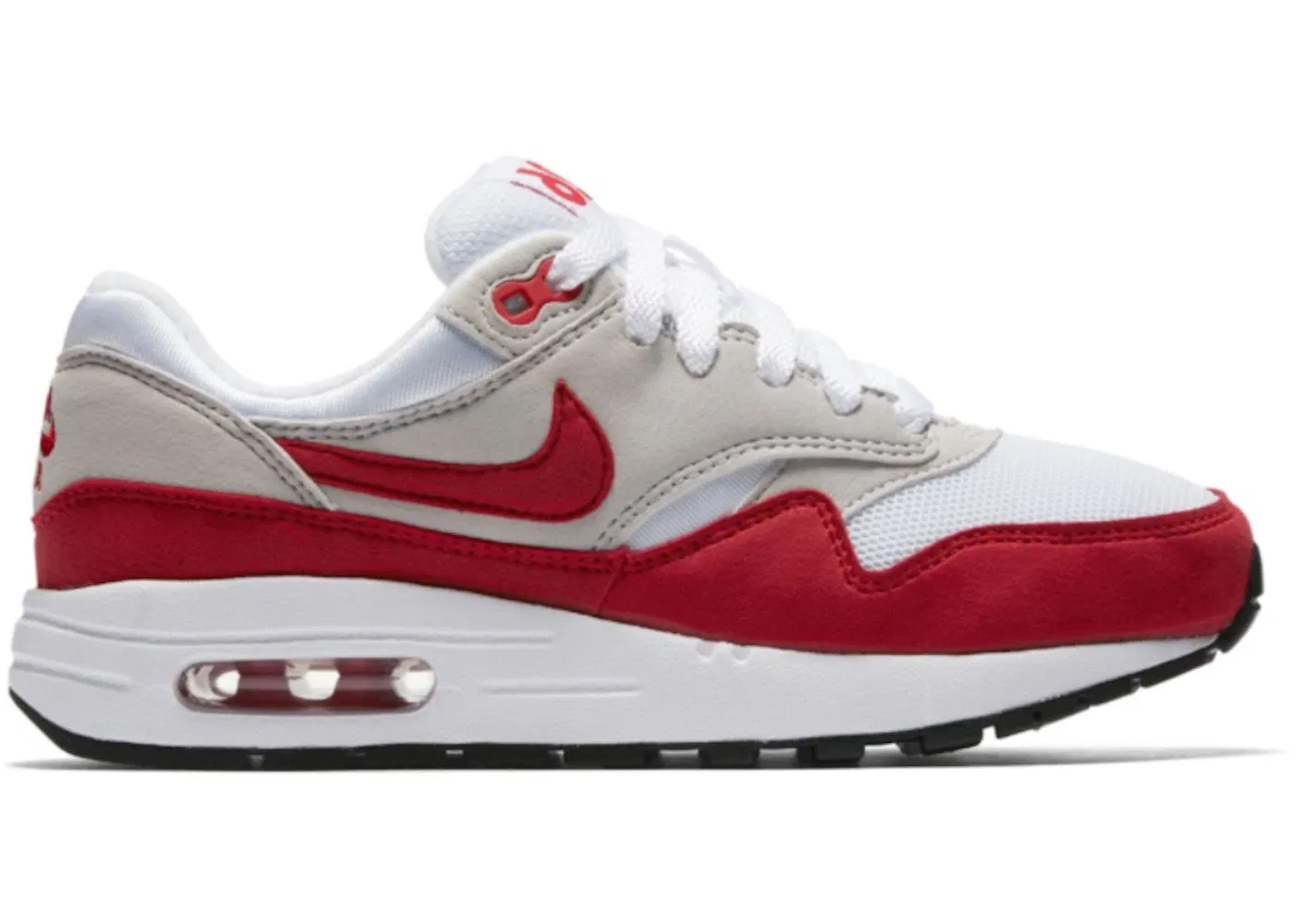 Детские кроссовки Lifestyle Nike Air Max 1, White/University Red-Neutral Grey-Black