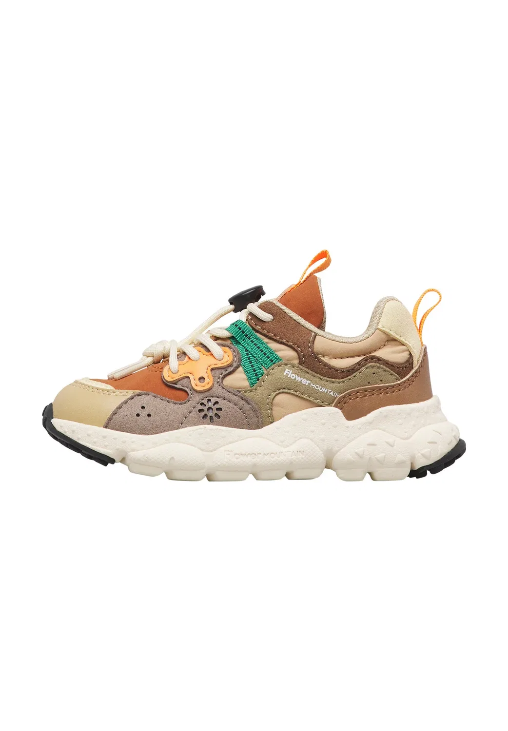 Кроссовки Jongens lage Yamano 3 Junior. - детская обувь Flower Mountain, Beige-Taubengrau
