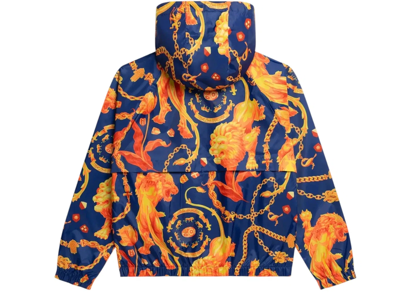 Мужская куртка-анорак с принтом Nike x Patta KNVB Anthem Jacket, Orange/Navy — фото 2