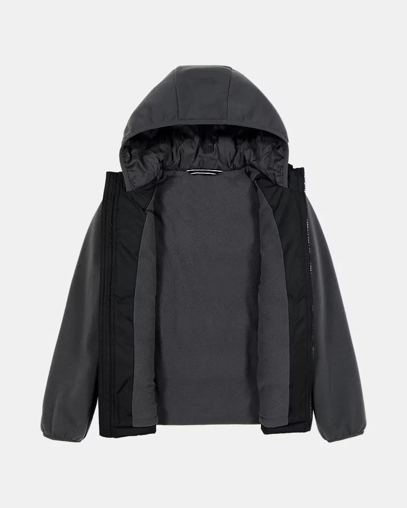 Детский утепленный стеганый жилет UA 2-Fer UnderArmour, Black/Castlerock — фото 2