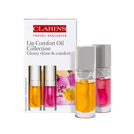 Масло для губ увлажняющее Clarins Lip Comfort Oil Collection Gift Set, 2 x 7 мл