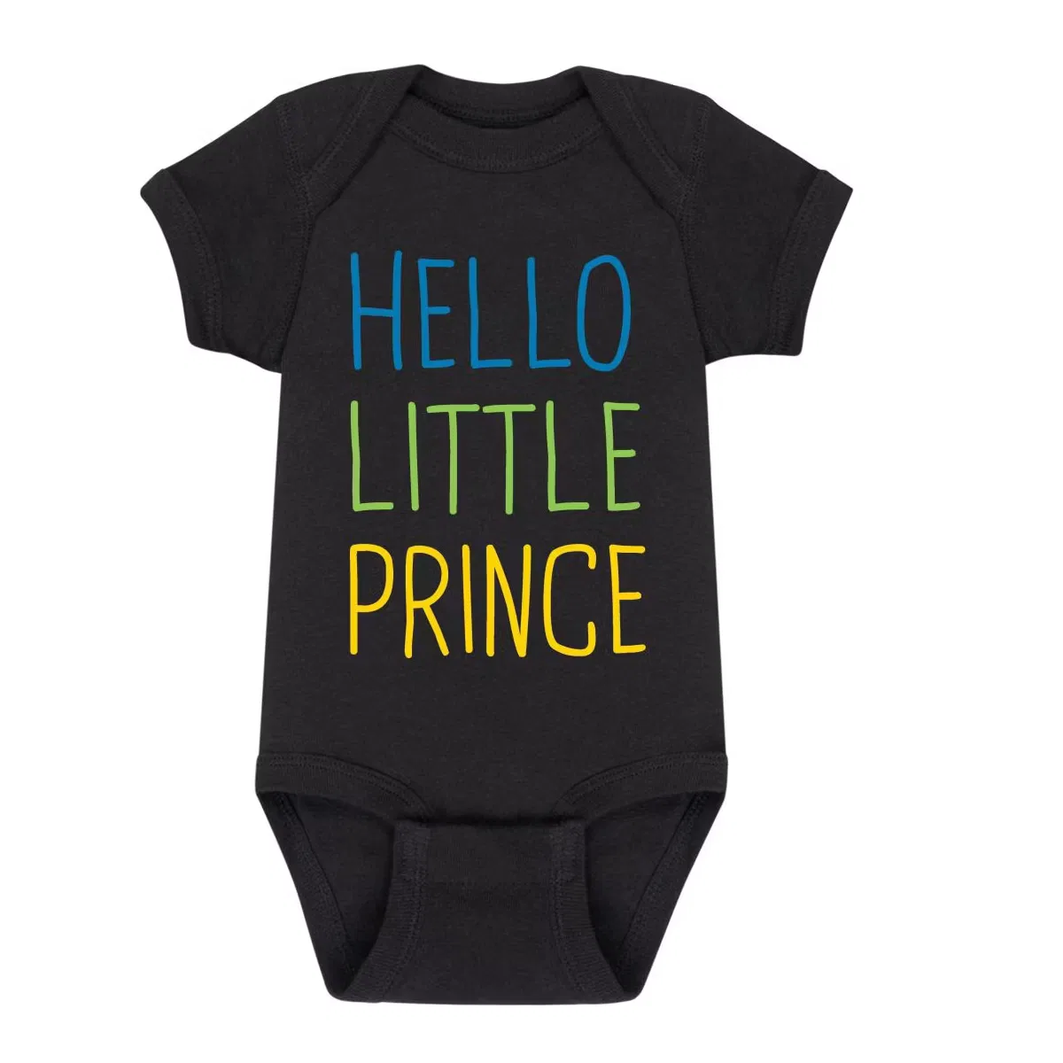 Боди-комбинезон детское с принтом Hello Little Prince Instant Message, Black