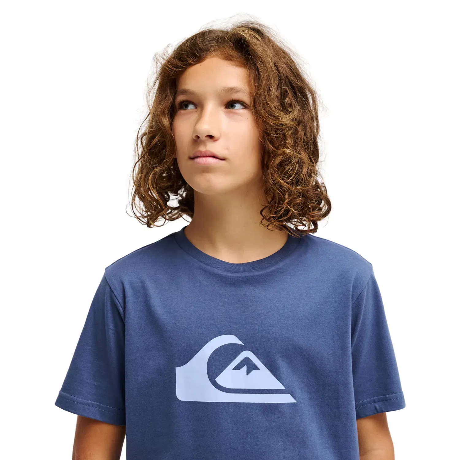 Детская футболка для мальчиков с принтом Ev Comp Logo Quiksilver, Azul — фото 4