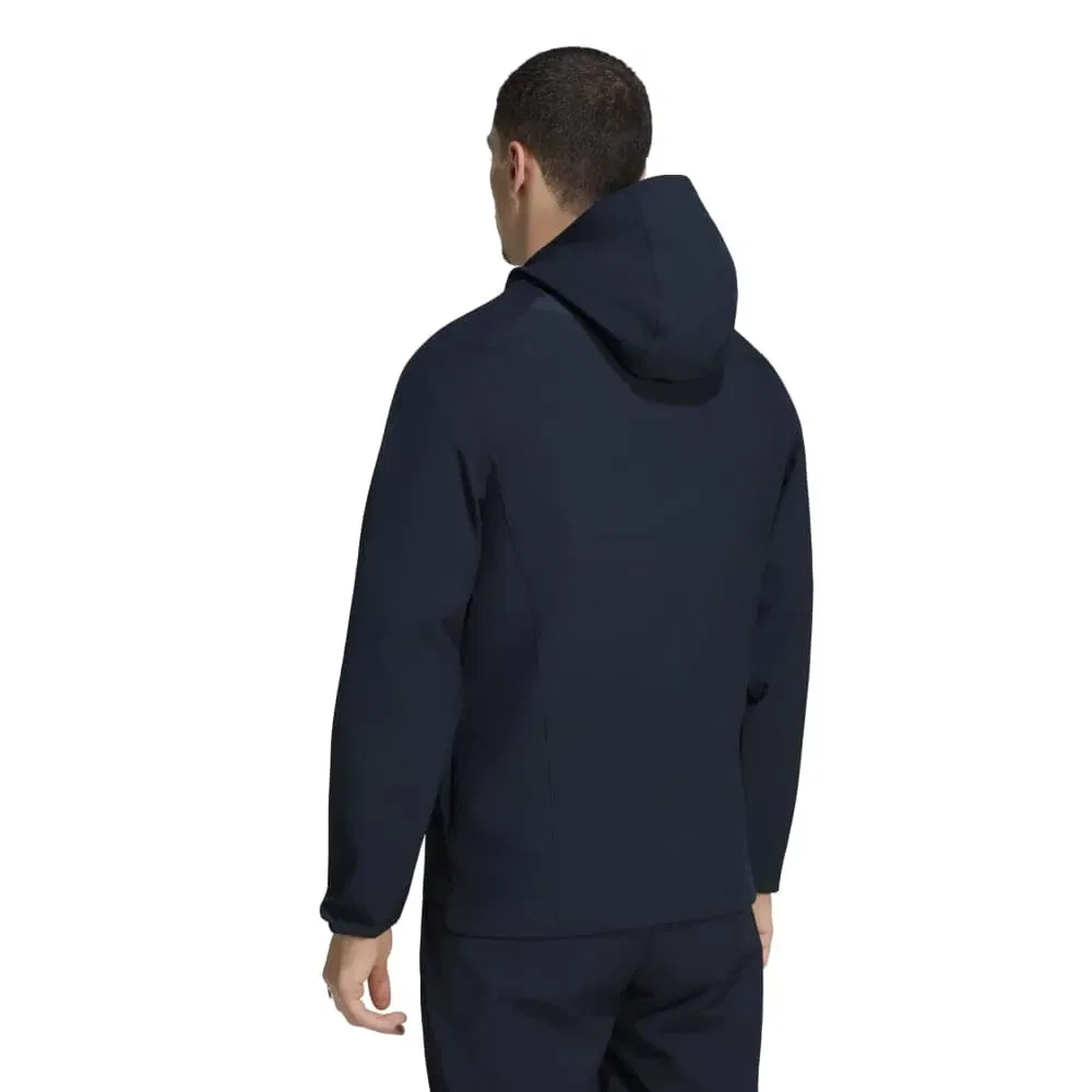 Мужская ветровка с принтом Real Madrid Training Windbreaker Adidas, Blue — фото 2