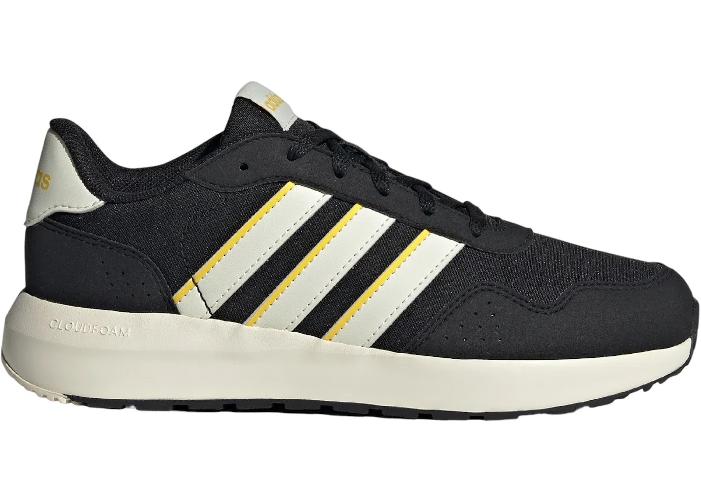 Детские кроссовки Lifestyle с шнуровкой Adidas Run 60s Adidas, Core Black Off White Utility Yellow