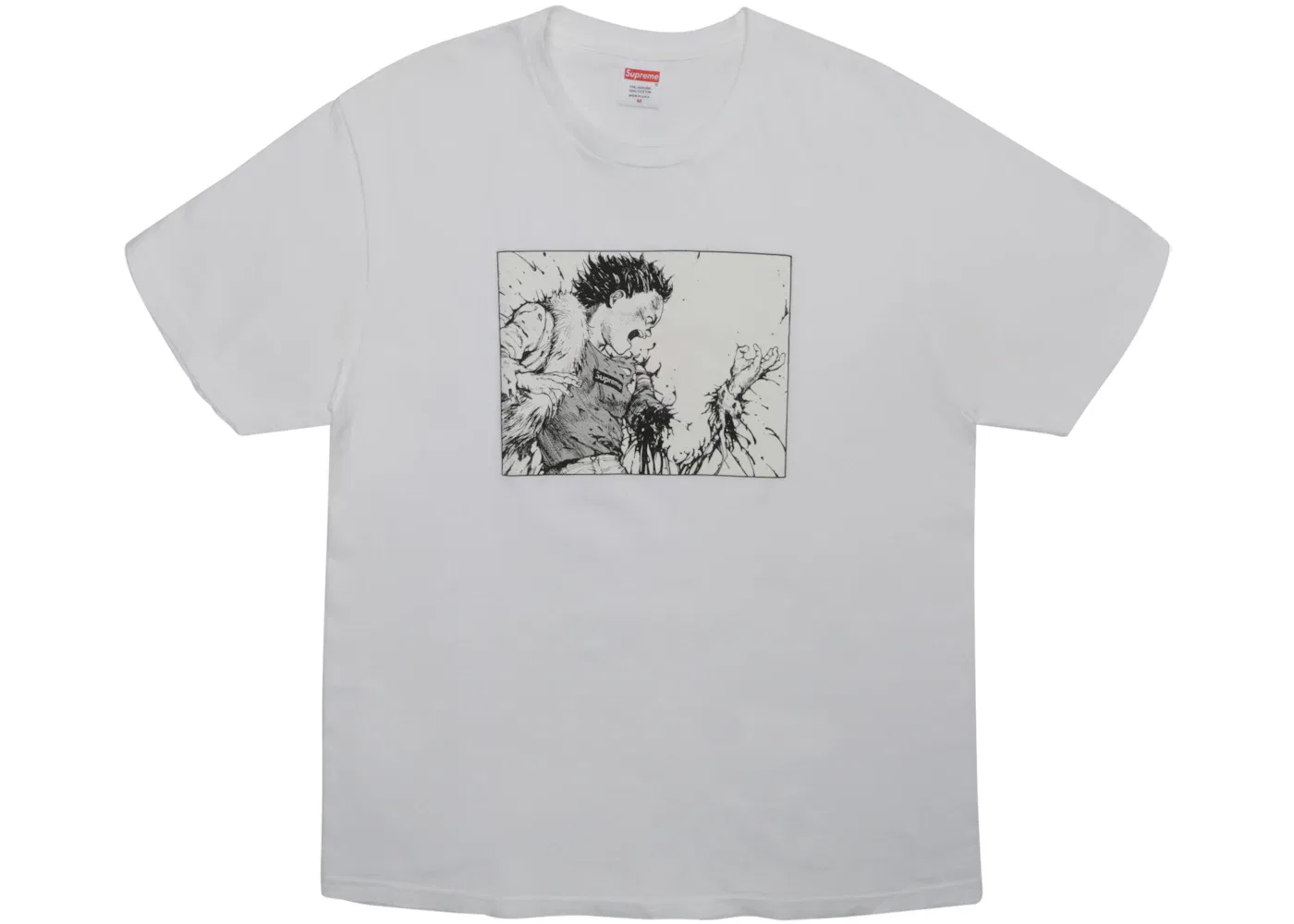 Мужская футболка с принтом Supreme AKIRA Arm Tee, White