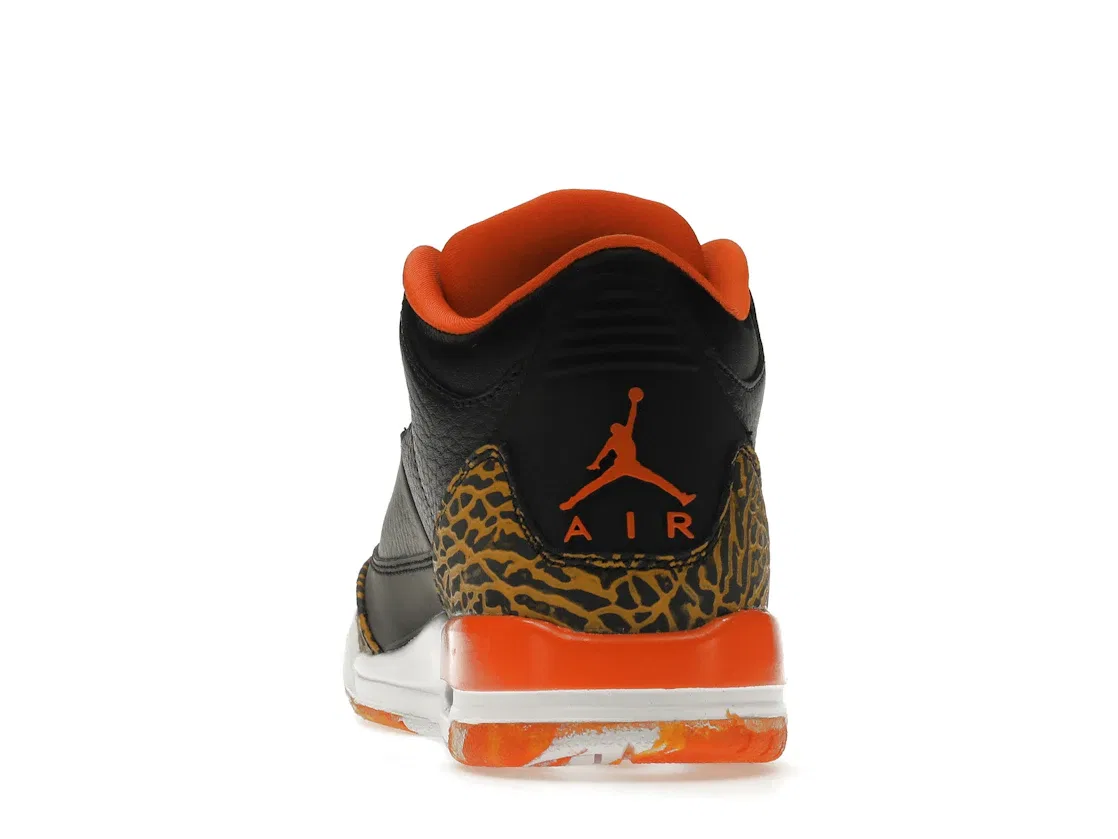 Детские кроссовки Lifestyle Jordan 3 Retro, Black/Kumquat/Team Orange/White — фото 4
