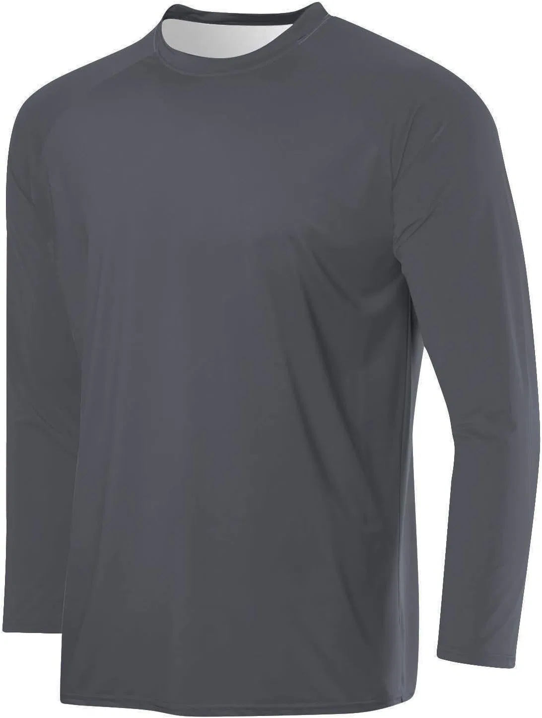Мужская футболка с длинным рукавом, свободная, Dark Gray