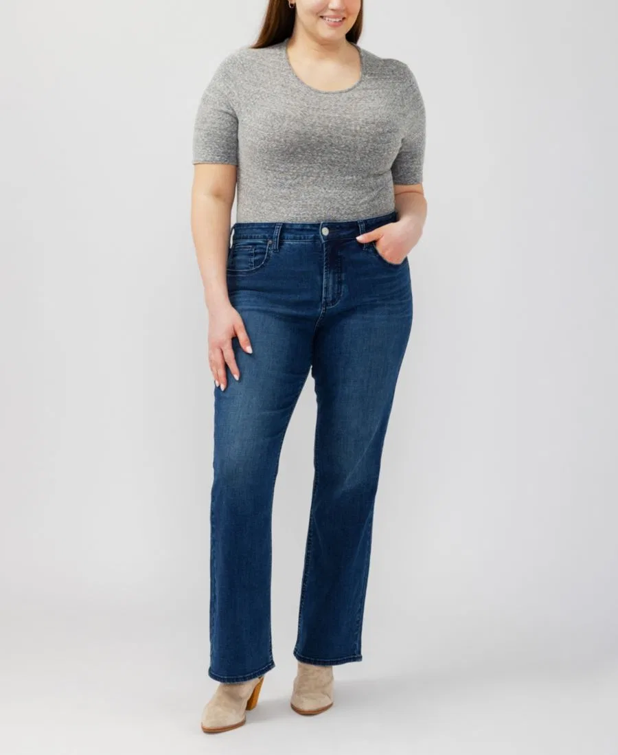 Джинсы-клеш с высокой посадкой Avery Curvy Fit Silver Jeans Co., Filtered Heart — фото 2