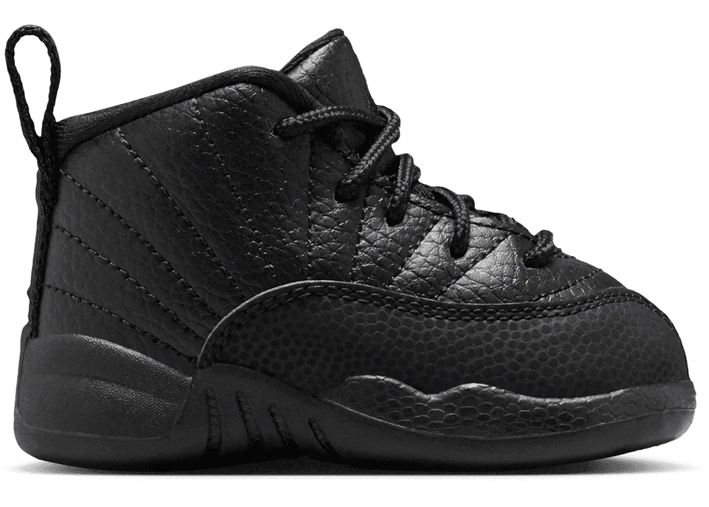 Детские кроссовки с принтом Jordan 12 Retro Jordan, Black/Black/Varsity Red