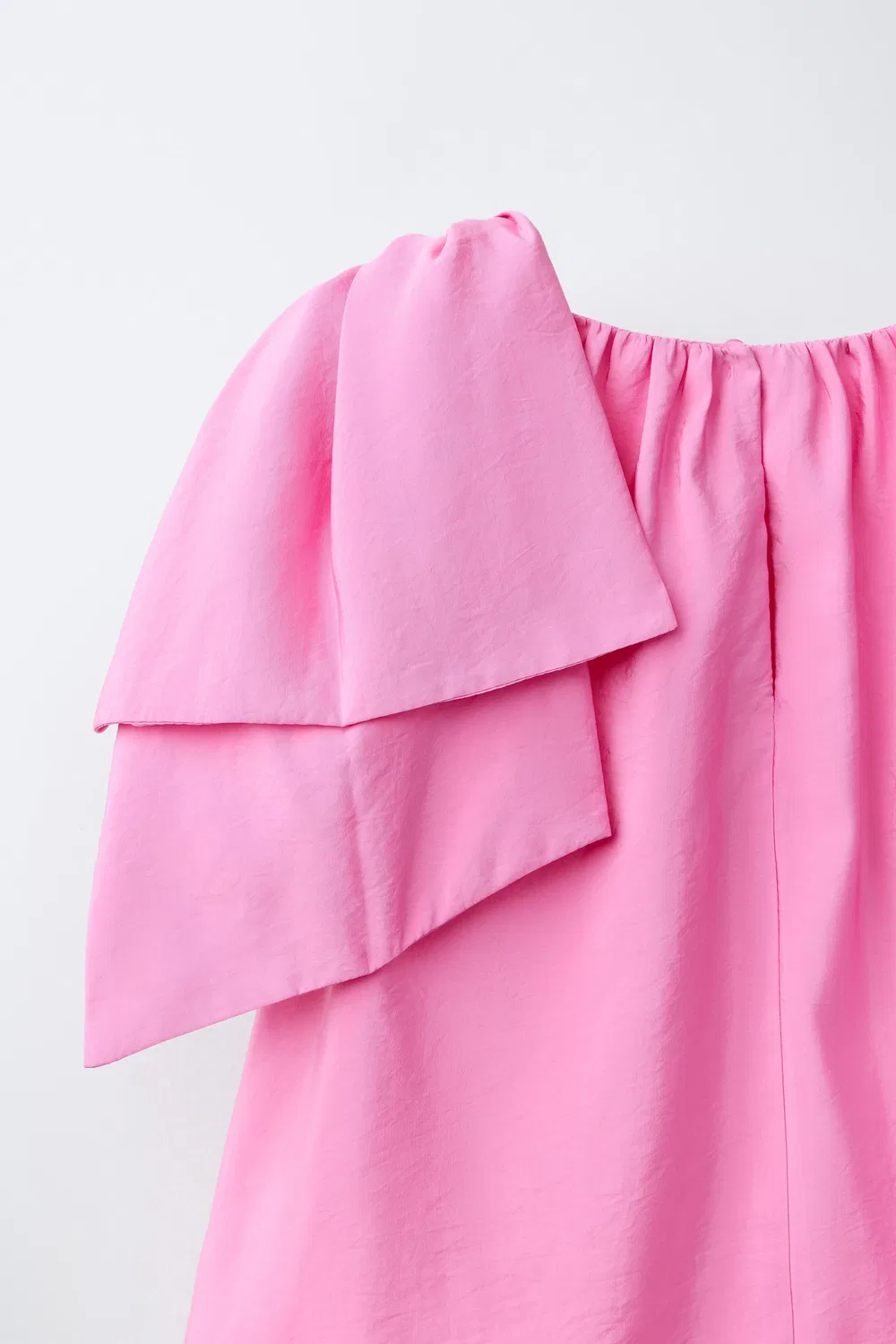 Платье с бантом ZARA, Dusty Pink — фото 4