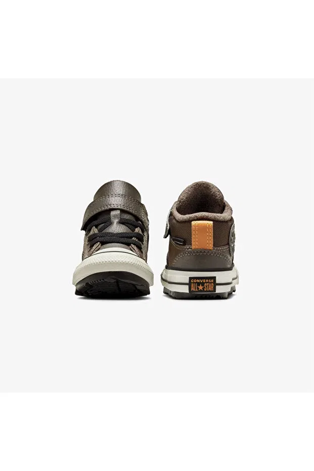 Детские ботинки для девочек на шнуровке Converse, Brown — фото 3