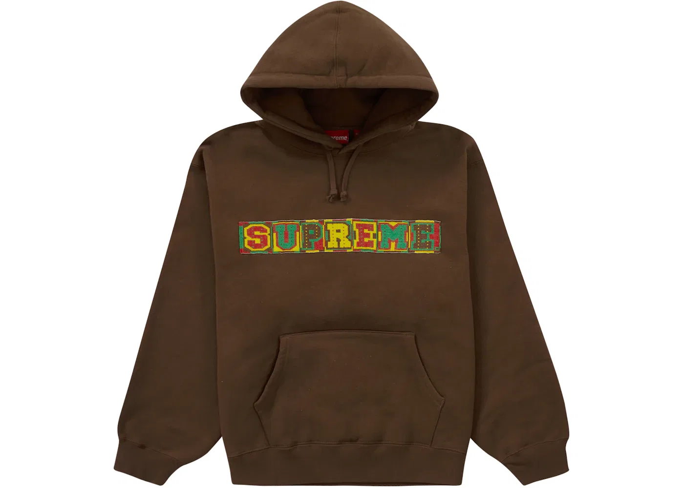 Мужской свитшот с капюшоном с принтом Supreme Sweatshirt (SS23), Brown