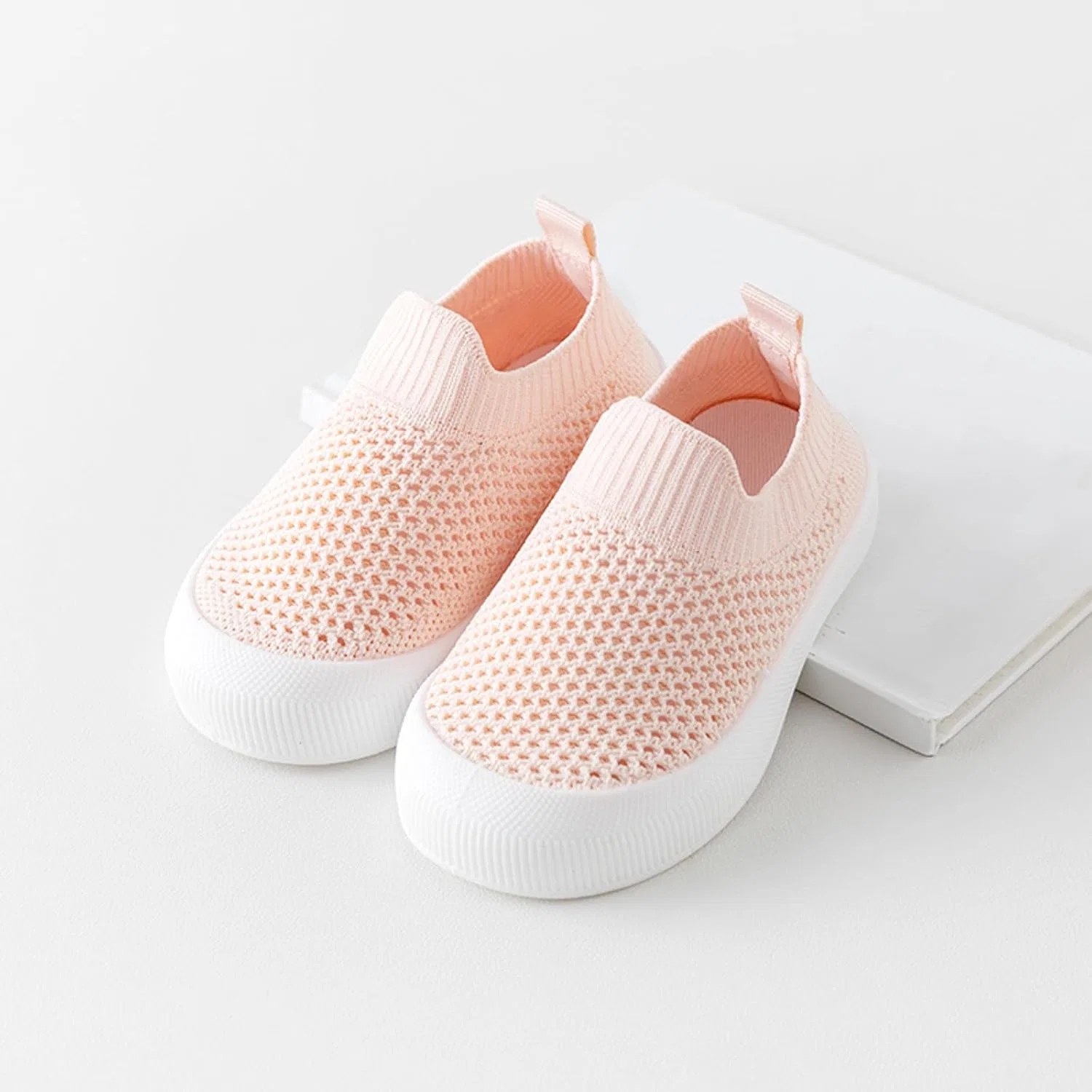 Детские кроссовки для мальчиков с мягкой подошвой, Pink — фото 3