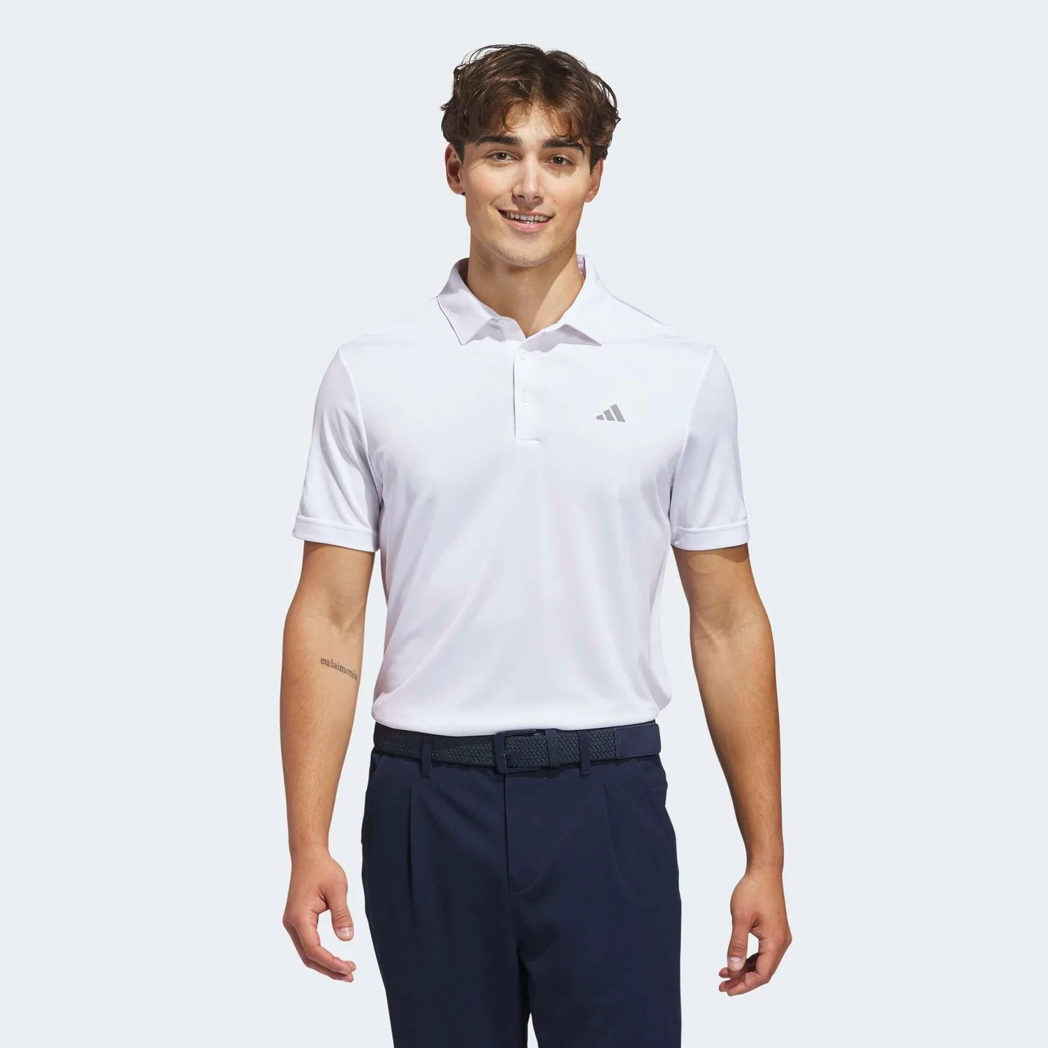Мужское поло для гольфа Performance Solid Adidas Performance, White