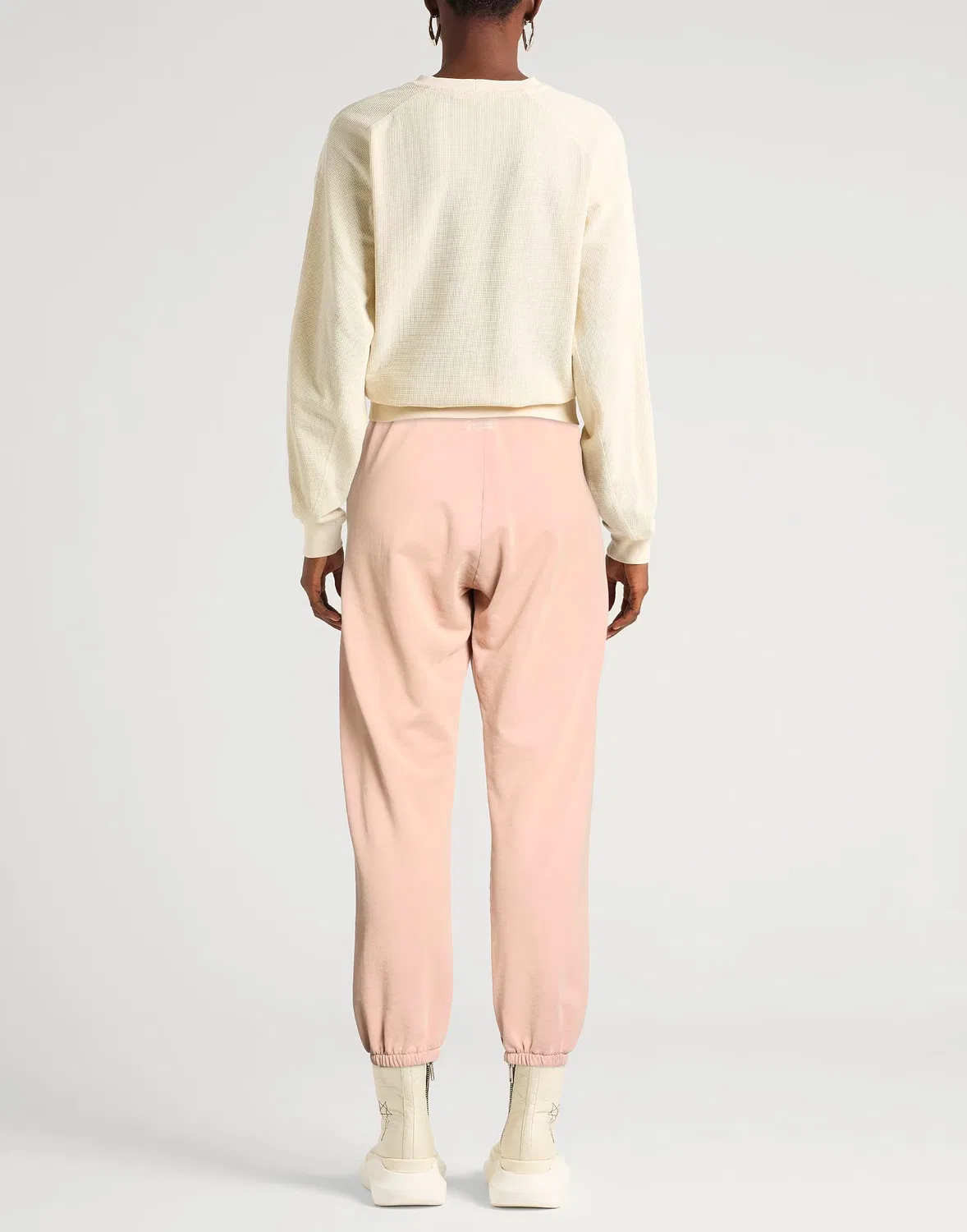Женские спортивные штаны с принтом Acne Studios, светло-розовый — фото 3