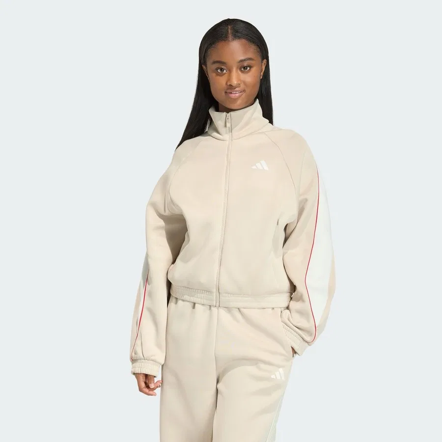 Женский спортивный свитшот с молнией Sportswear Stadium Tracktop adidas, Молочный