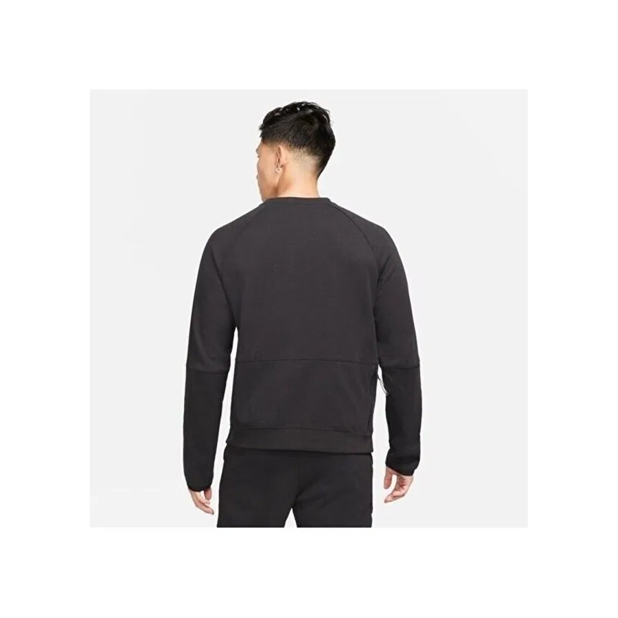 Свитшот спортивный с длинным рукавом Tech Fleece Nike, Черный — фото 2