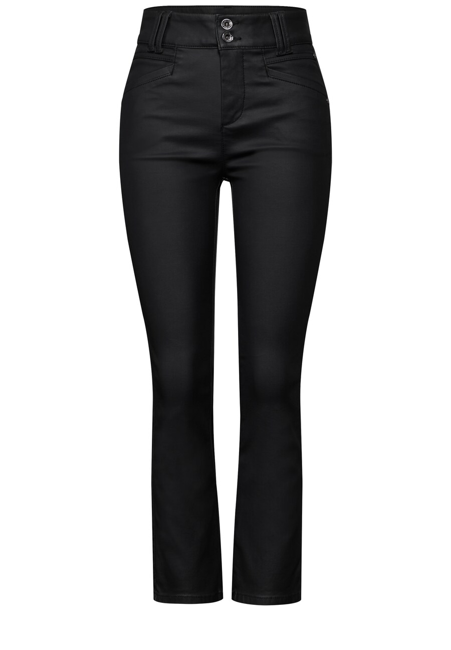 

Кожаные штаны STREET ONE Flared Pants, черный