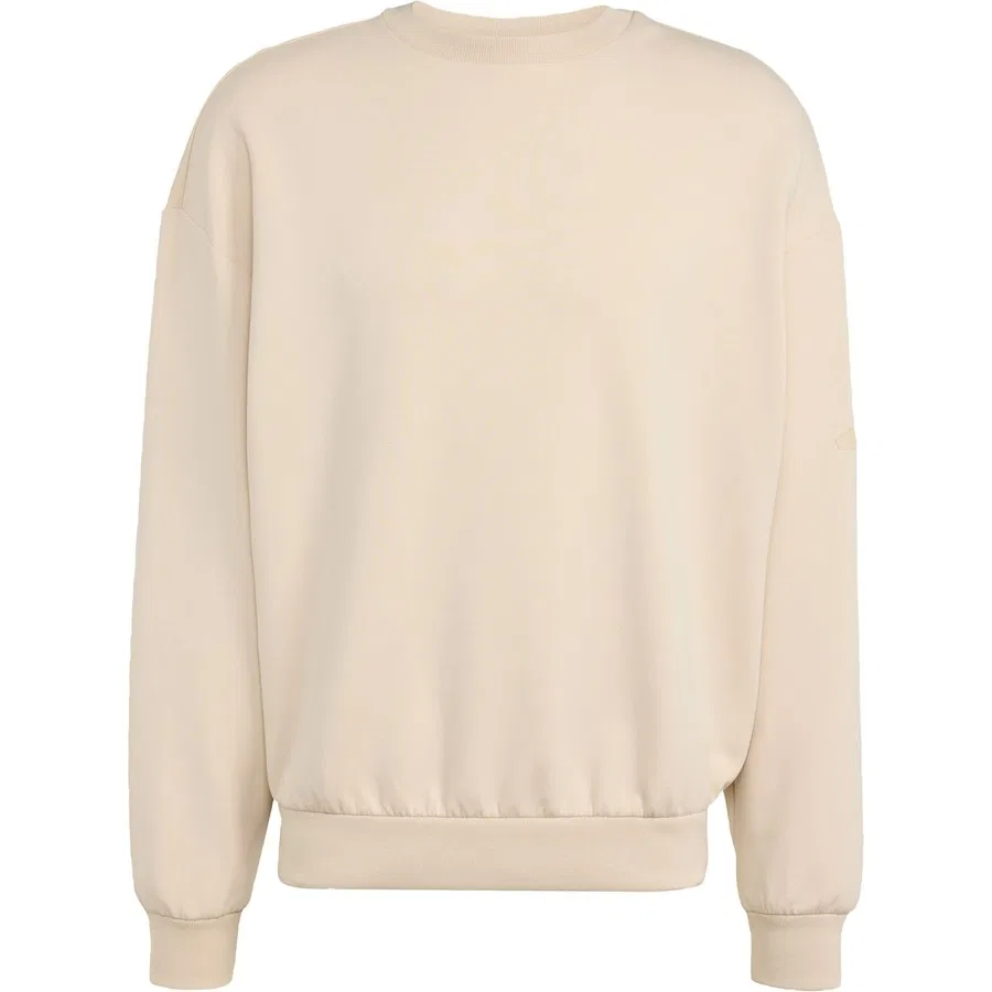 Свитшот спортивный с длинным рукавом модель Soft Lux Sweatshirt adidas, Бежевый — фото 3