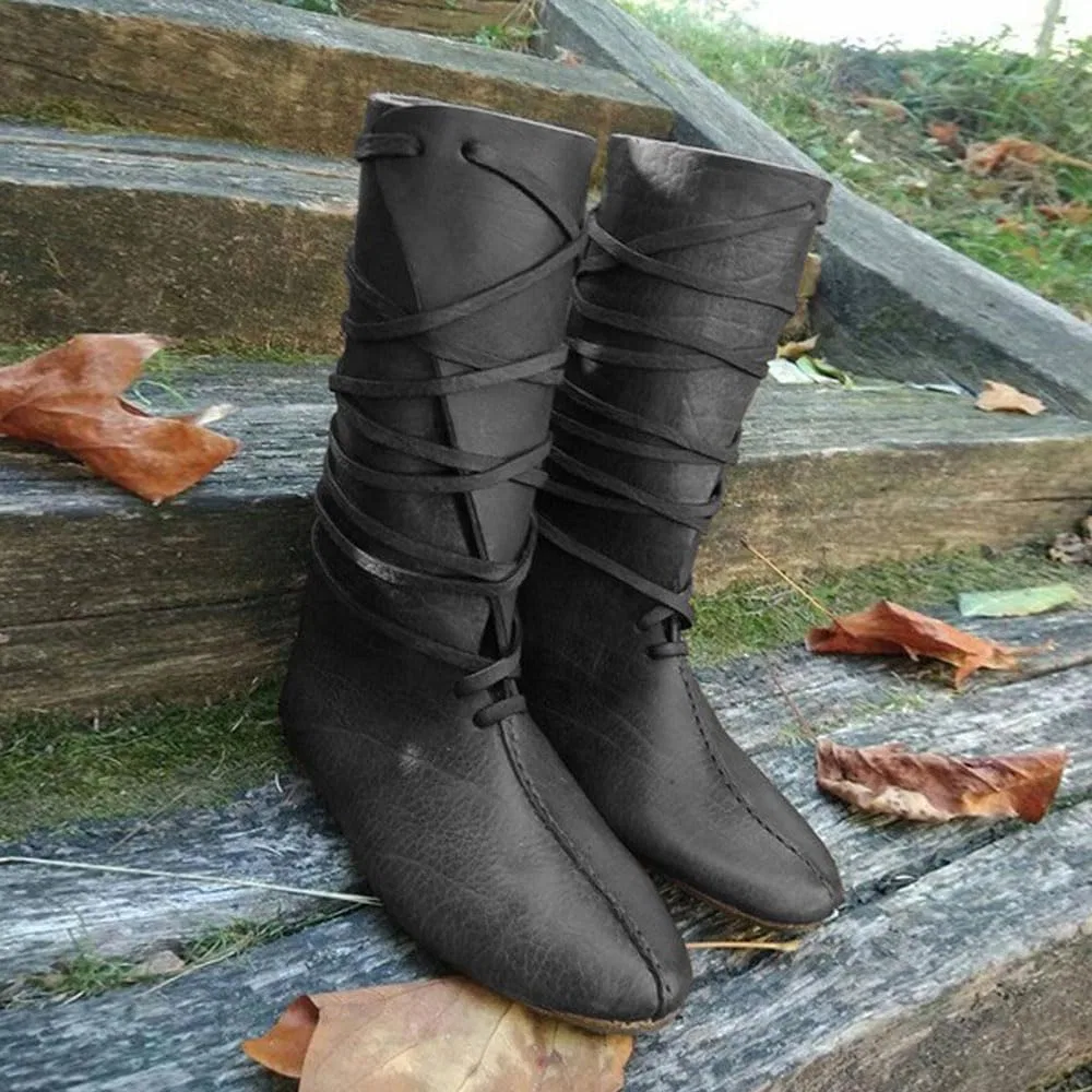 Детские кожаные ботинки с длинным голенищем Rider Boots YUMALI, Black — фото 3