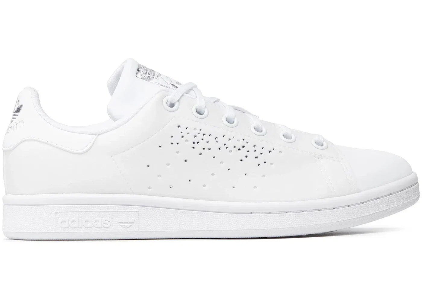 Детские кроссовки Lifestyle с блестками Adidas Stan Smith, Cloud White Cloud White Silver Metallic
