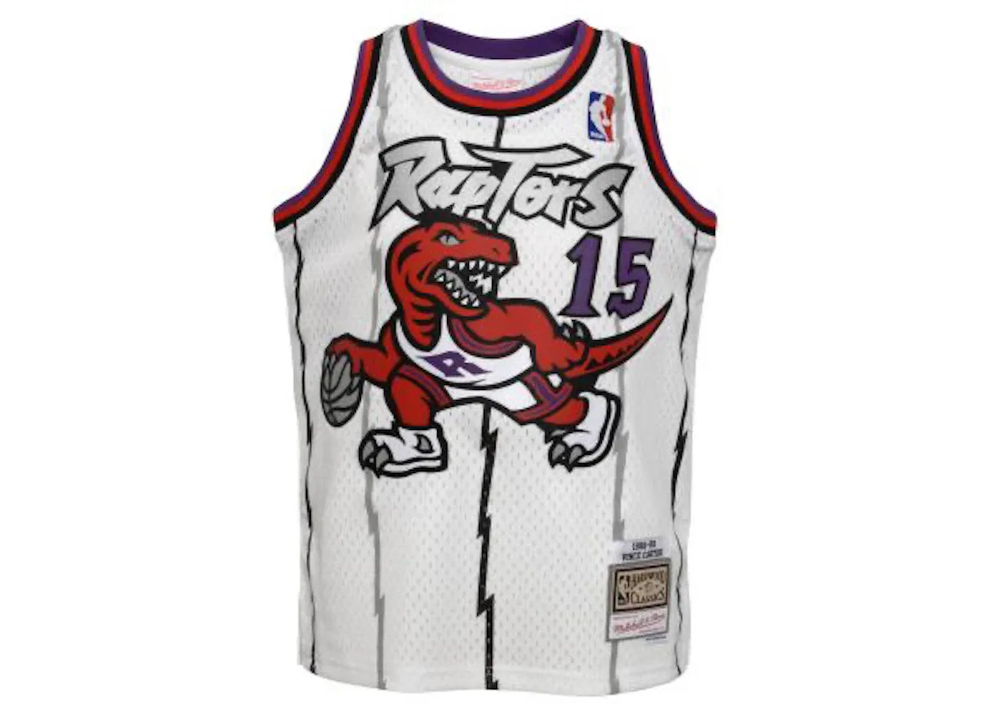 Детская баскетбольная джерси с длинным рукавом Mitchell & Ness, White