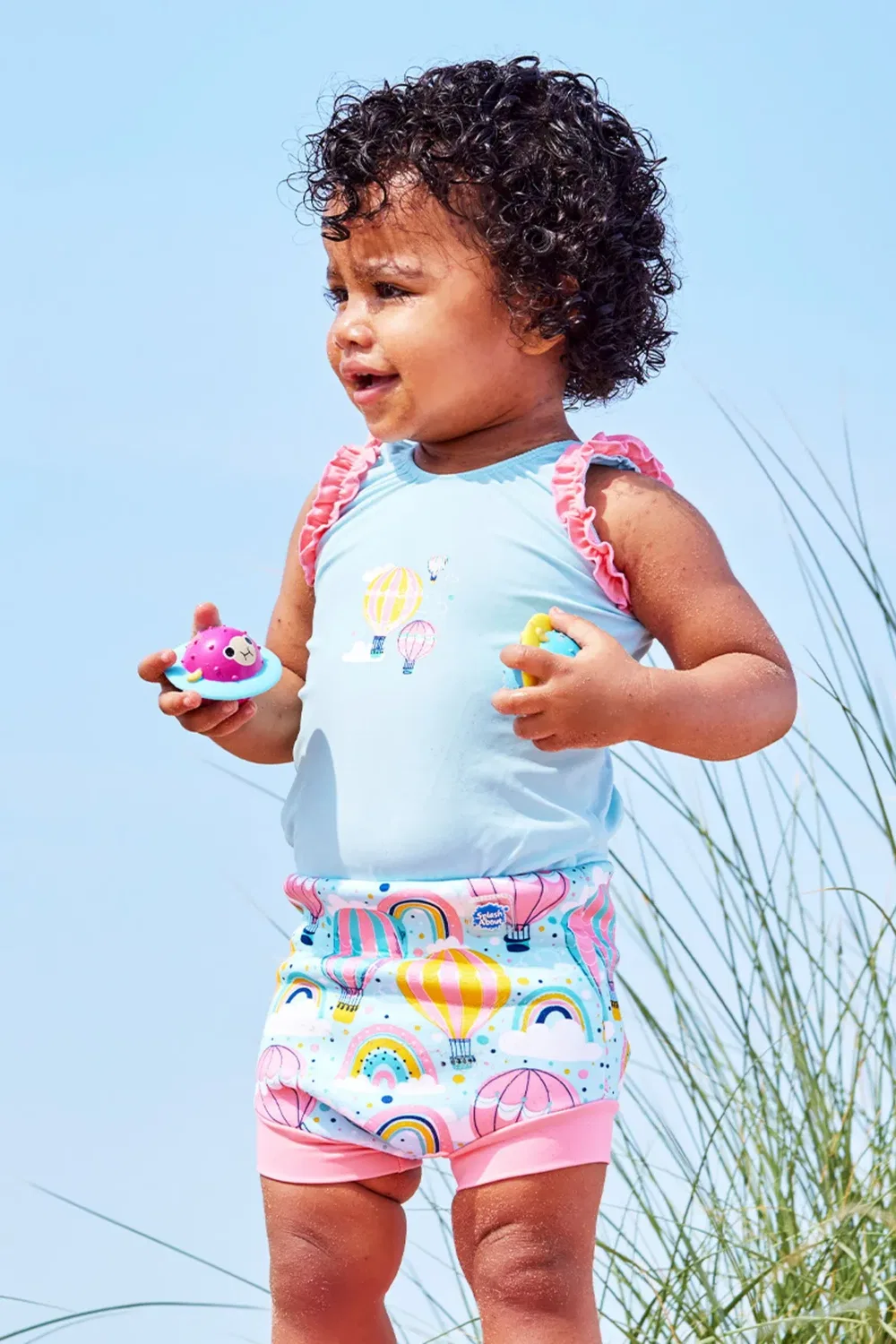 Купальный костюм с подгузником для плавания модели Up & Away, Splash About, Multi — фото 4