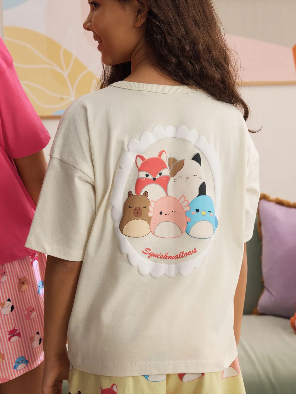Пижама Squishmallow, 2 шт Next, розовый/желтый — фото 3