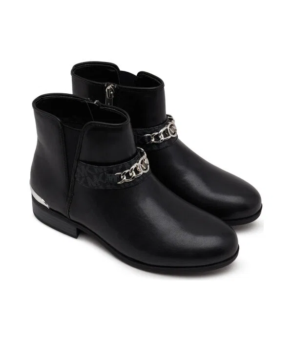 Детские сапожки для девочек из экокожи Stivalletti Michael Kors Kids, черный — фото 2