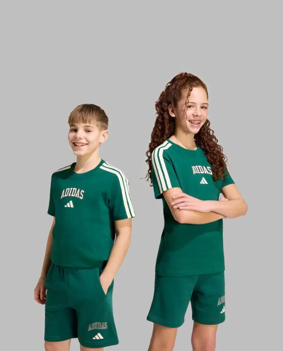 Детская футболка с принтом Seasonals Collegiate adidas, Verde