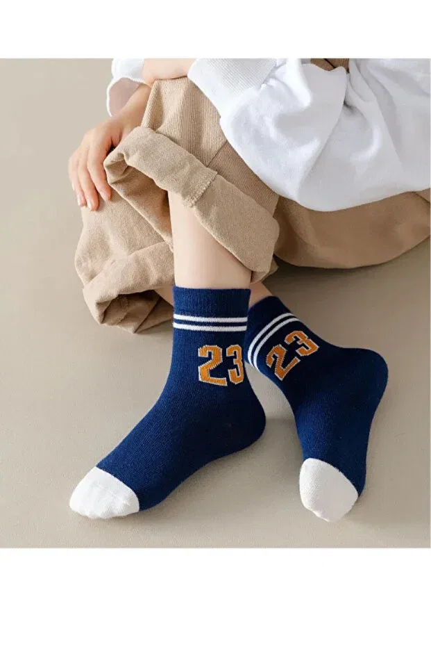 Детские носки хлопковые 10 пар Hobins Sportswear & Company, Dino - Tennis Lace — фото 2
