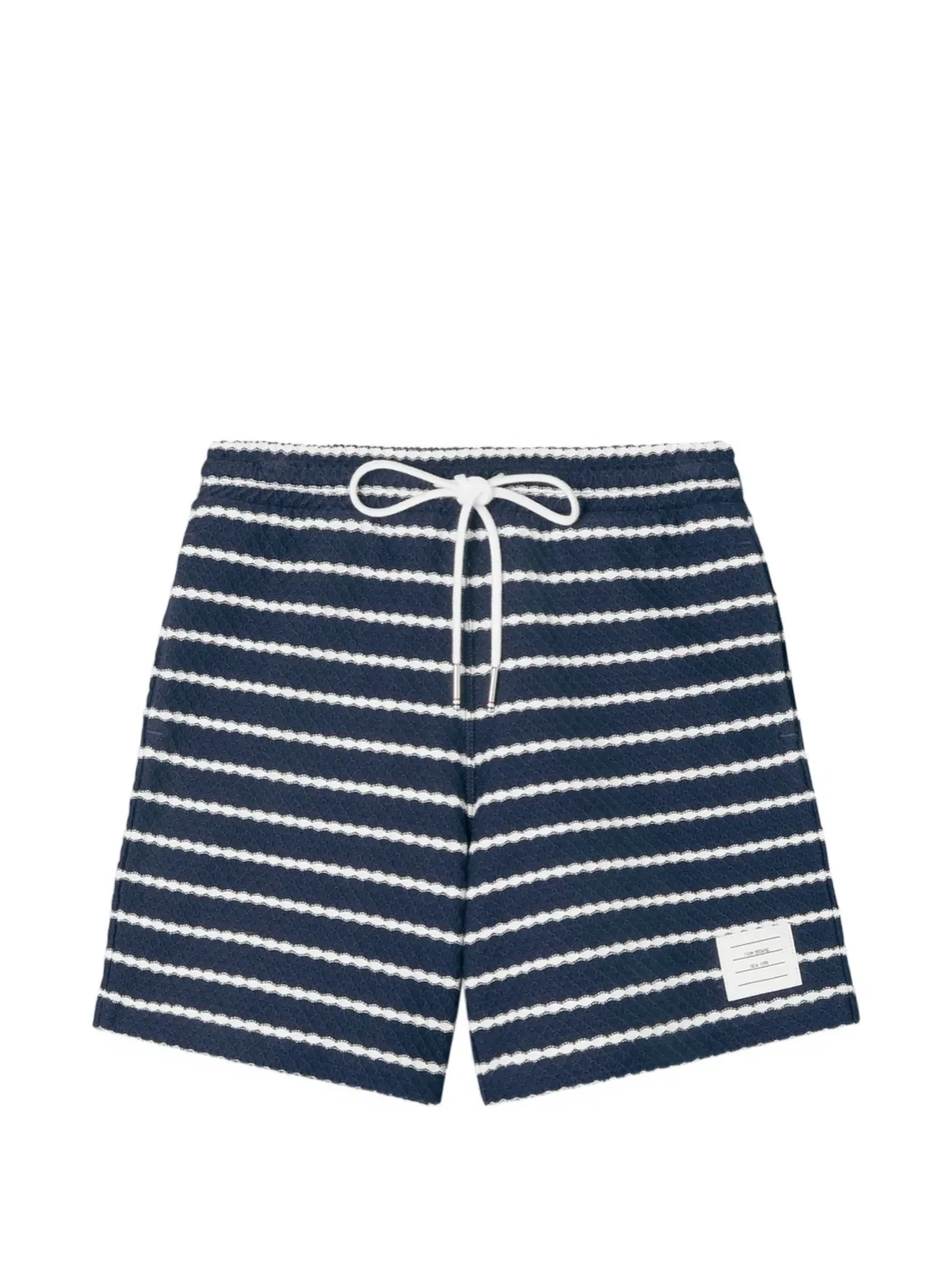 Шорты в полоску Thom Browne Kids, синий