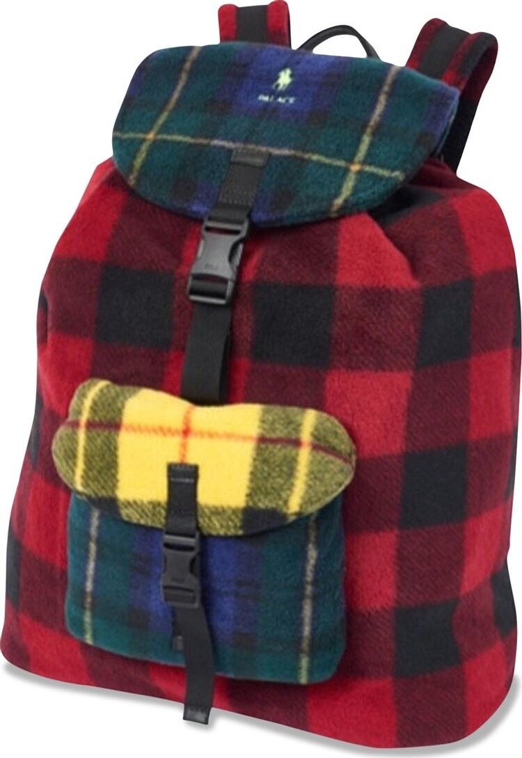 

Рюкзак Palace x Ralph Lauren Fleece Backpack Glen Plaid/Yellow/Buffalo, желтый
