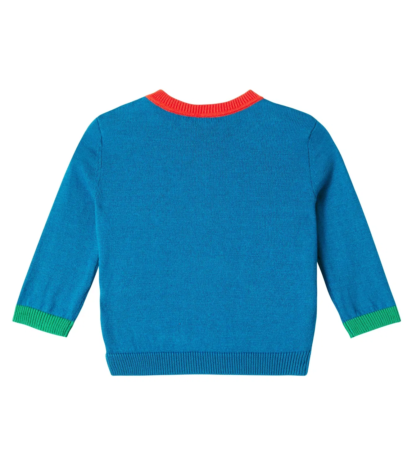 Детский кардиган с круглым вырезом Stella Mccartney Kids, синий — фото 2