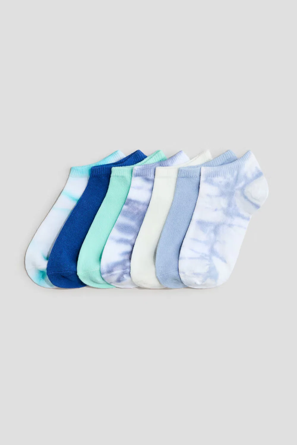 7 пар носков для кроссовок H&M, Hellblau/Batikmuster
