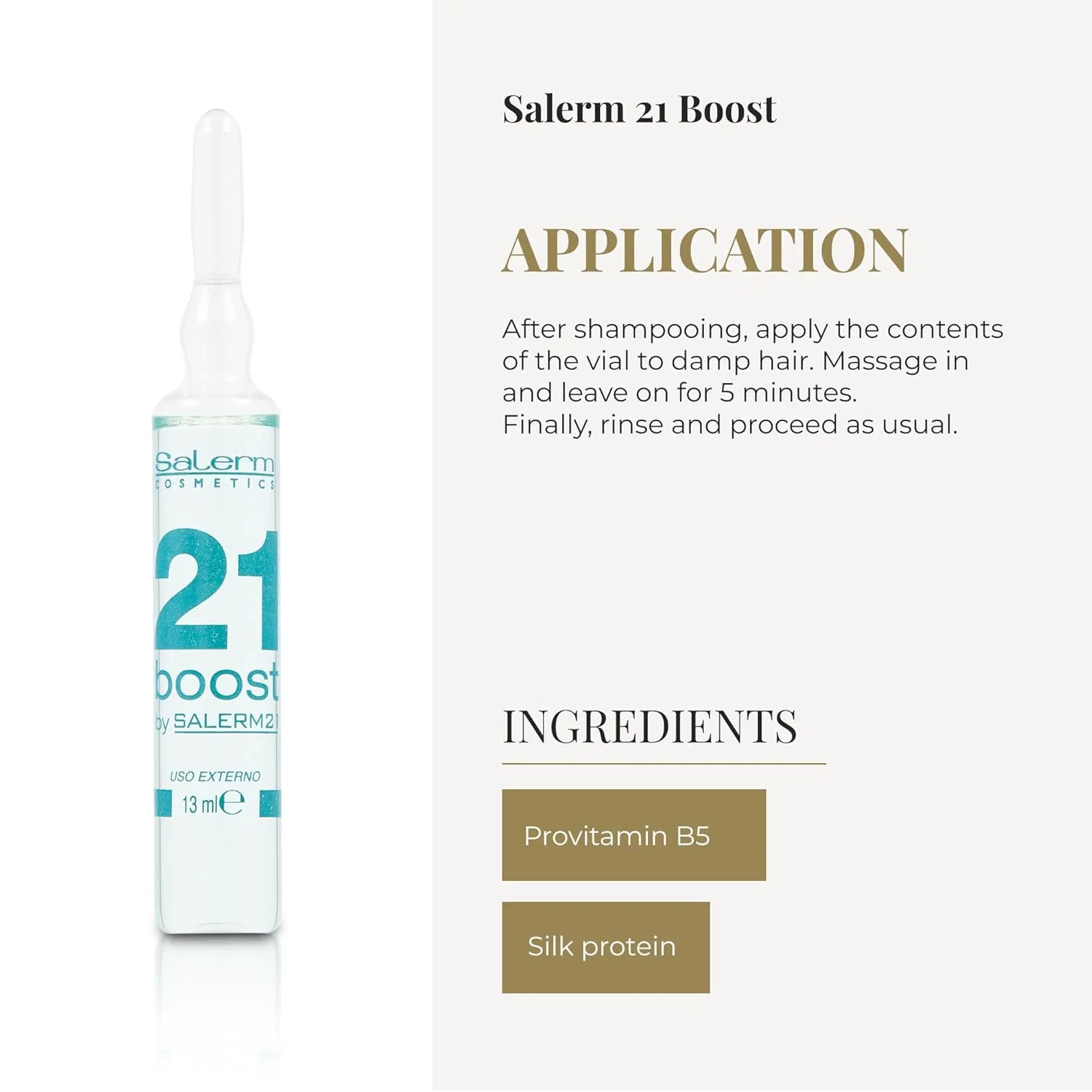 Концентрированная маска для волос Salerm 21 Boost от SALERM (8 x 13 мл) Salerm — фото 4