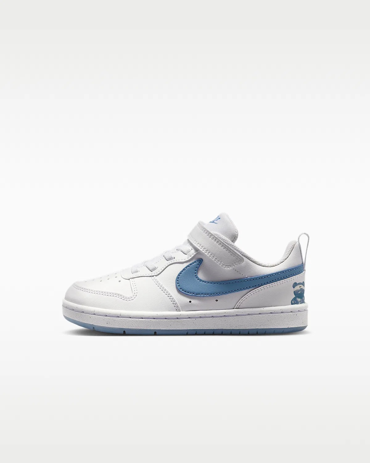 Кроссовки Nike Court Borough Low для детей, White/Work Blue