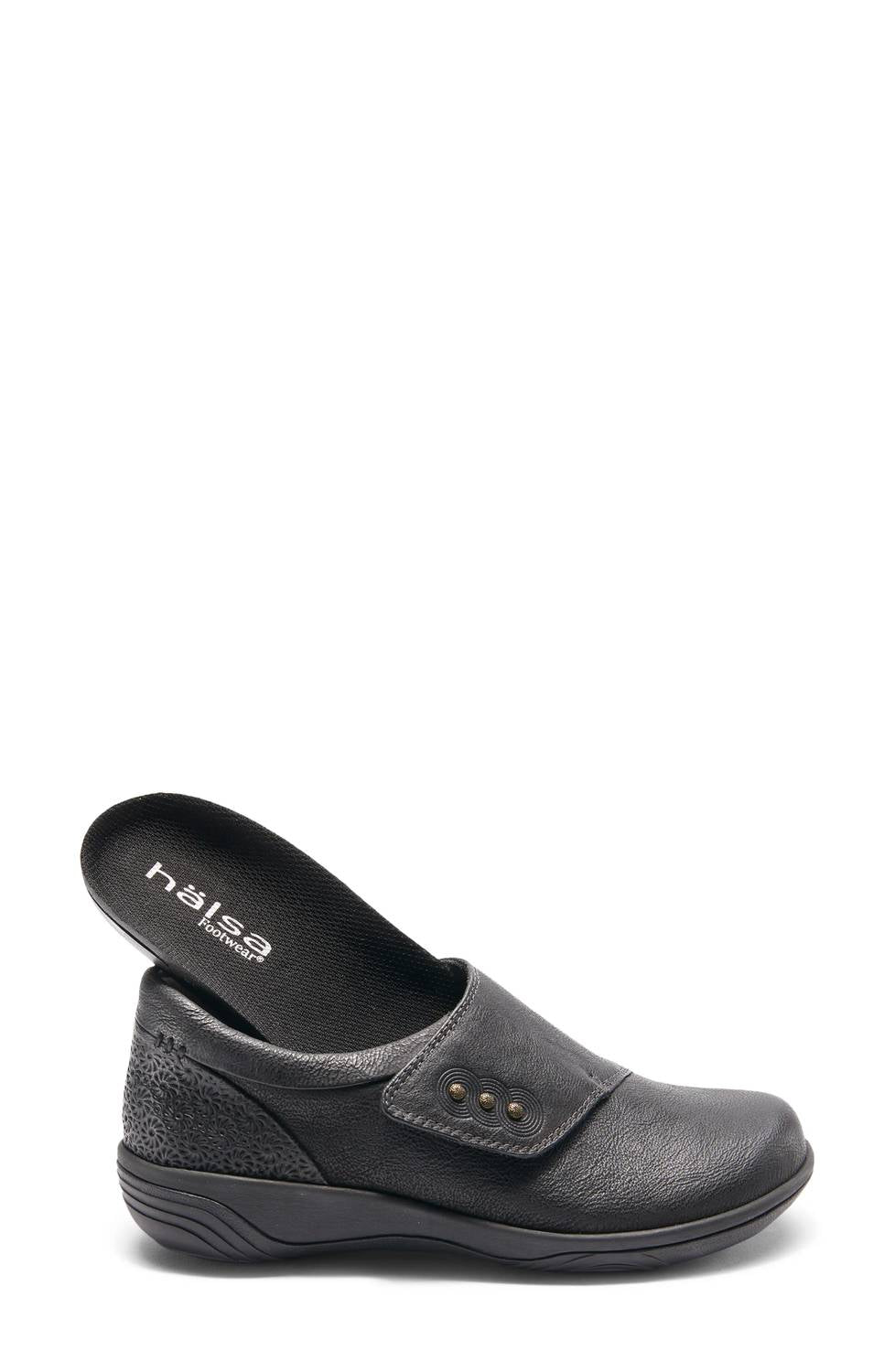 Женские сабо Anna Velcro, черные Halsa Footwear — фото 4