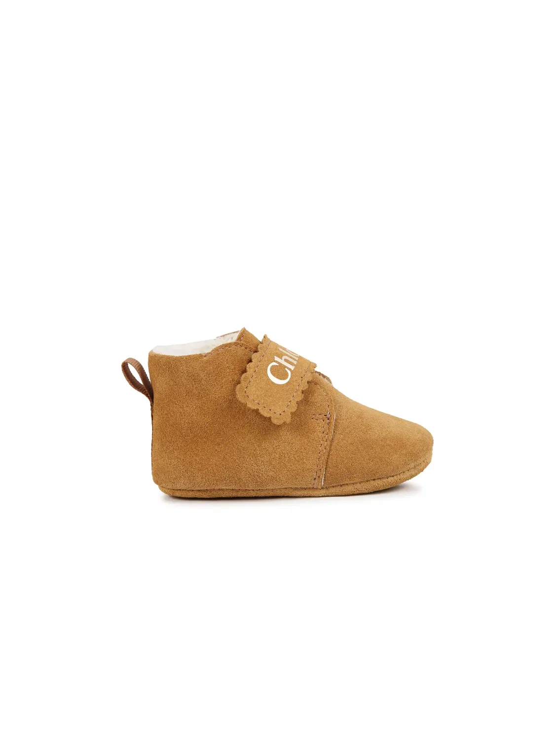 Сланцы с логотипом из кожи Chloé, коричневый — фото 2