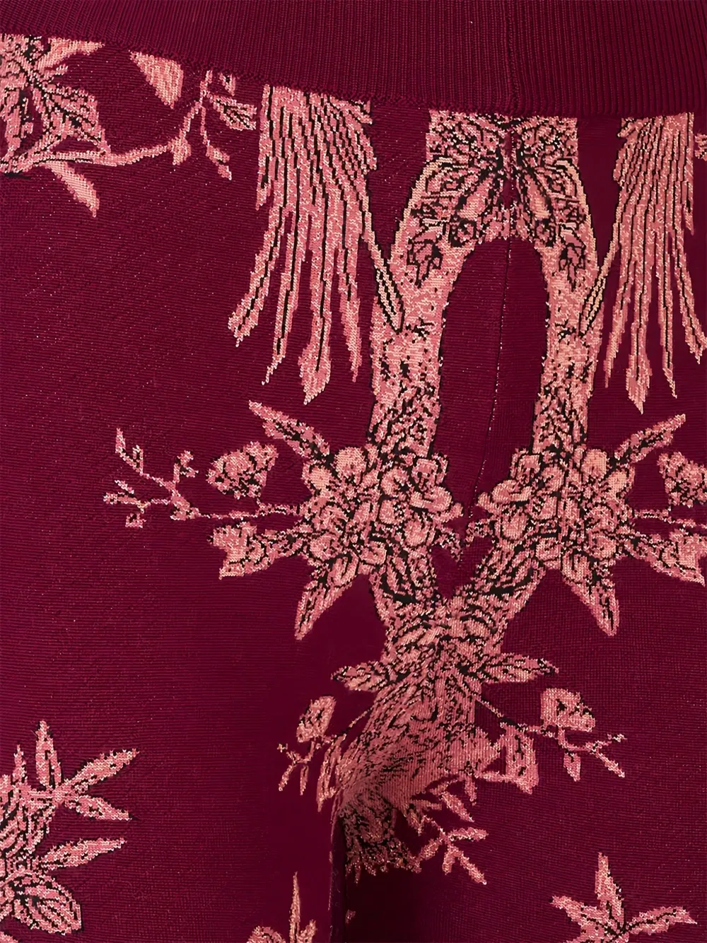 Жаккардовые расклешенные брюки Etro, красный — фото 3