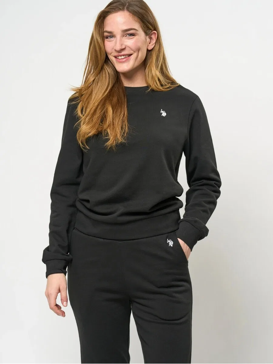 Толстовка U.S. Polo Assn. 'UWAdele' черного цвета — фото 3