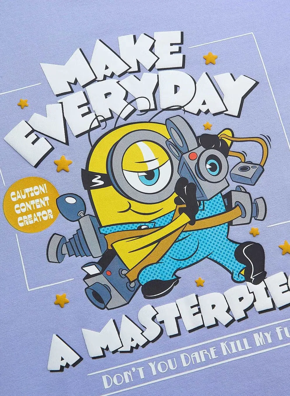 Футболка с принтом Minions Giordano, синяя — фото 4
