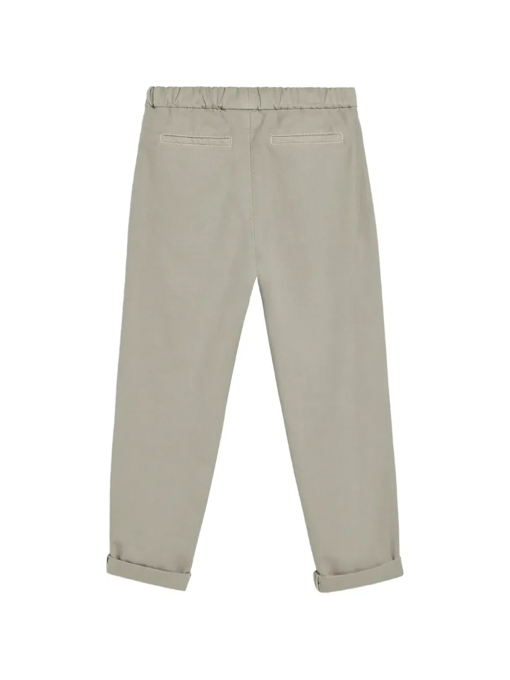 Брюки с плиссировкой и завязками на талии Brunello Cucinelli Kids, серый — фото 2