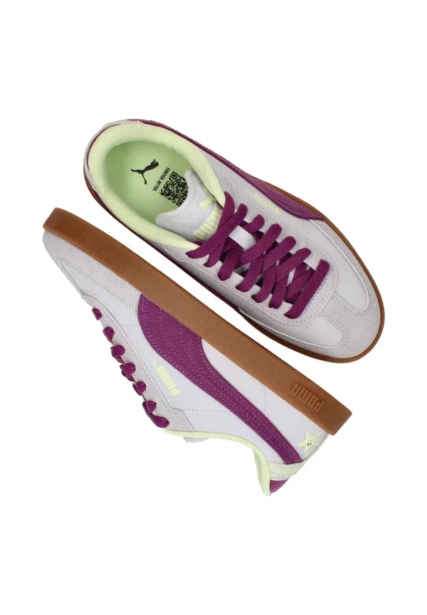 Кроссовки с кожаным верхом Club II Era Summer JR + PS Puma, Lavender Pop, Plum Wine, лавандовый — фото 3